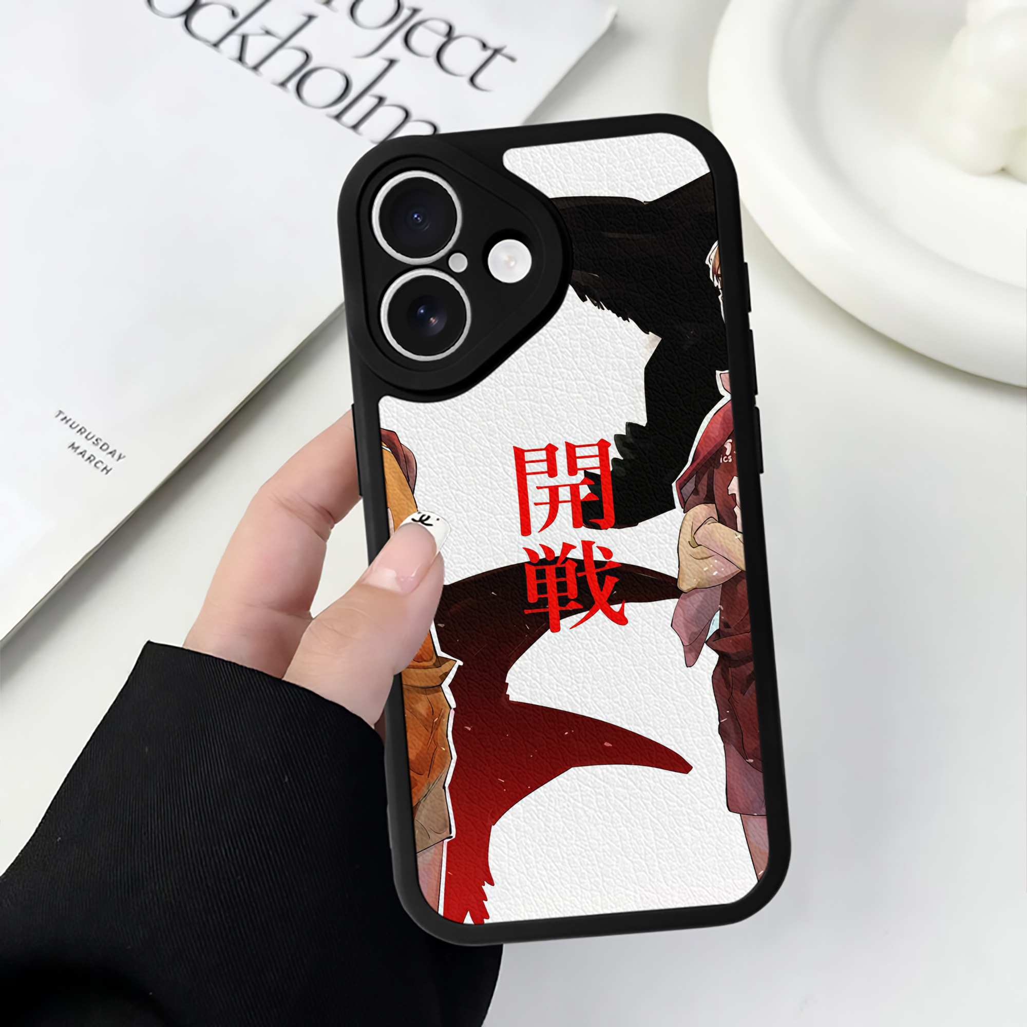 （画像用） ハイキュー!! Haikyu!! 【iPhone 16シリーズ対応】シリコンスマホケース（レザー調） 材質：シリコン